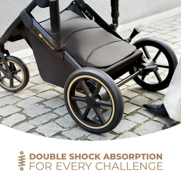 Фото - Коляска универсальная 2 в 1 Kinderkraft Prime 2 Venezian Black (KSPRIM02BLK2000)