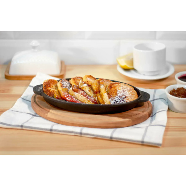 Фото - Сковорода универсальная Brizoll H2214 HoReCa 220х140х25 мм, порционная овальная