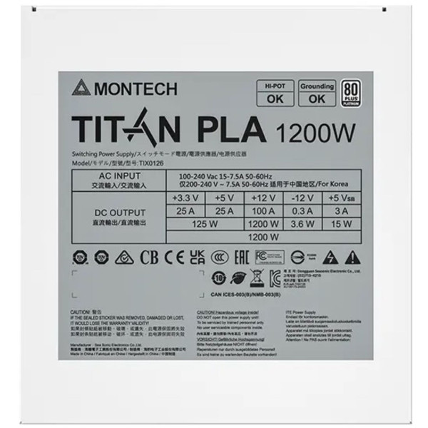 Фото - Блок питания для ПК Montech TITAN PLA 1200