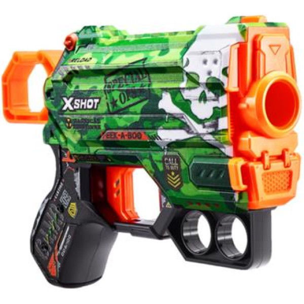 Фото - Бластер однозарядный ZURU X-Shot Skins Menace Camo 8 патронов (36515A)