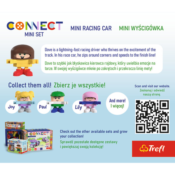 Фото - Пазлы (3-4 года) Trefl Connect Гоночная машина 37 дет. (20450)