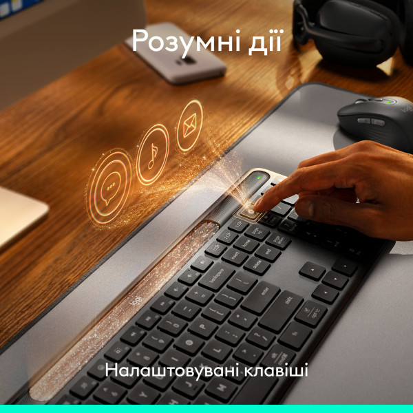 Фото - Клавиатура беспроводная Logitech Slim Solar+ Graphite (920-013764)