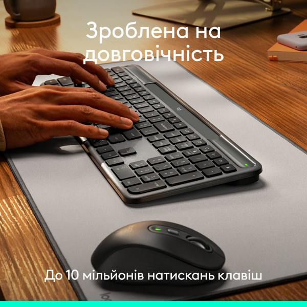 Фото - Клавиатура беспроводная Logitech Slim Solar+ Graphite (920-013764)