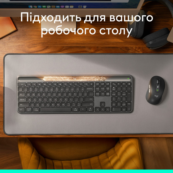 Фото - Клавиатура беспроводная Logitech Slim Solar+ Graphite (920-013764)