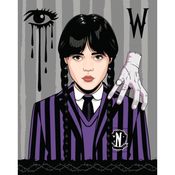 Фото - Картина по номерам Santi Wednesday Blood ties 40х50 см (955053) Фото - Картина по номерам Santi Wednesday Blood ties 40х50 см (955053)