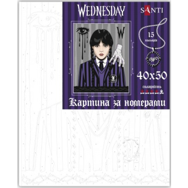 Фото - Картина по номерам Santi Wednesday Blood ties 40х50 см (955053)