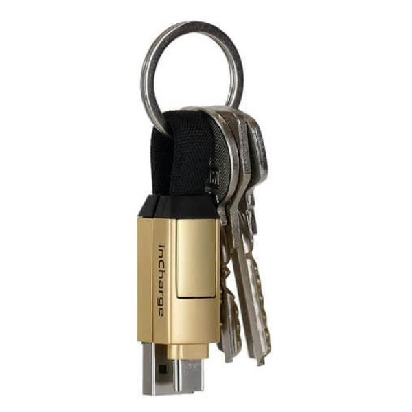 Фото - Кабель синхронизации данных Rolling Square 6в1, inCharge 6, золотой (SIX03R)