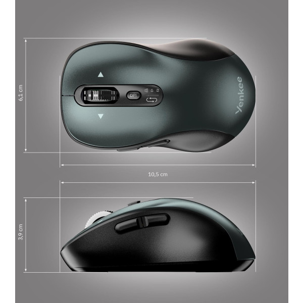 Фото - Мышь беспроводная YENKEE YMS 2010BK GYRO Black