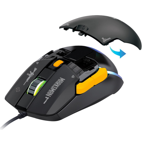 Фото - Мышь проводная игровая YENKEE YMS 3600BK MARKSMAN Black