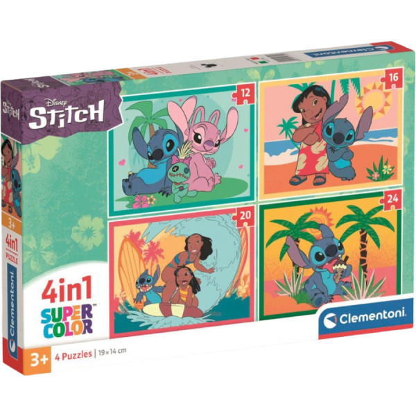 Фото - Пазлы (3-4 года) Clementoni 4в1 Stitch 24 эл. (21745) Фото - Пазлы (3-4 года) Clementoni 4в1 Stitch 24 эл. (21745)