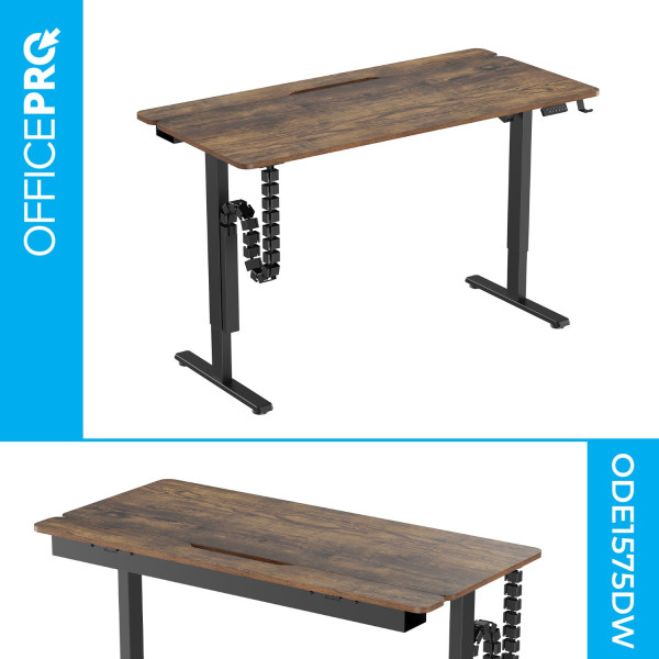 Фото - Стол с электрорегулировкой высоты OfficePro ODE1575DW Dark Wood/Black