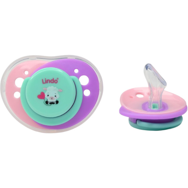 Фото - Ортодонтическая пустышка Lindo с прикусом 0-6 м (А 32/0-6 сир) Фото - Ортодонтическая пустышка Lindo с прикусом 0-6 м (А 32/0-6 сир)