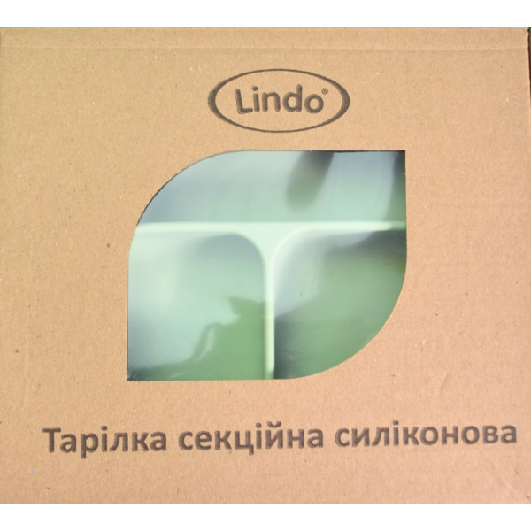 Фото - Тарелка для малыша Lindo 500 мл Green (964-3)