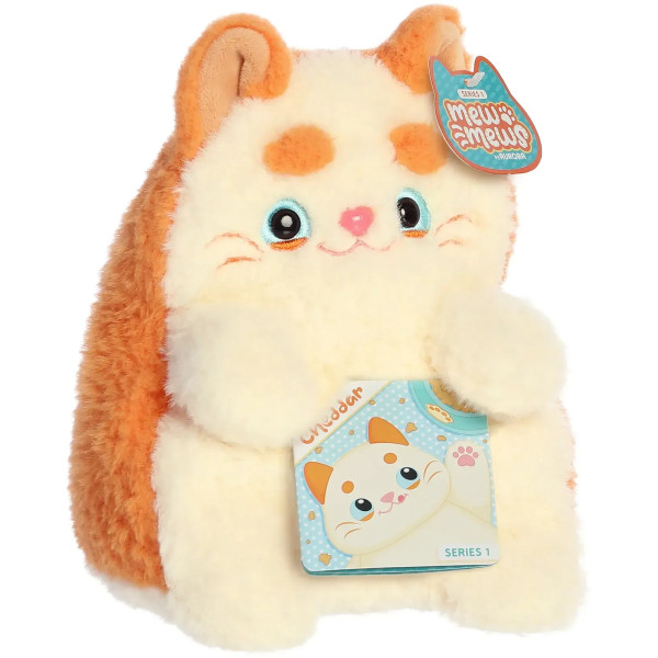 Фото - Мягкая игрушка Aurora Кот Чеддер бело-рыжий 20 см (230396G)