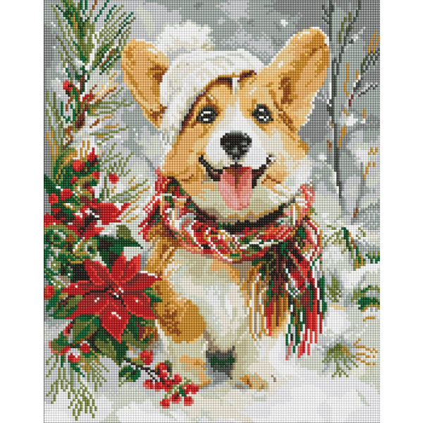 Фото - Алмазная живопись Ideyka Счастливая собачка 40х50 (AMO20014)