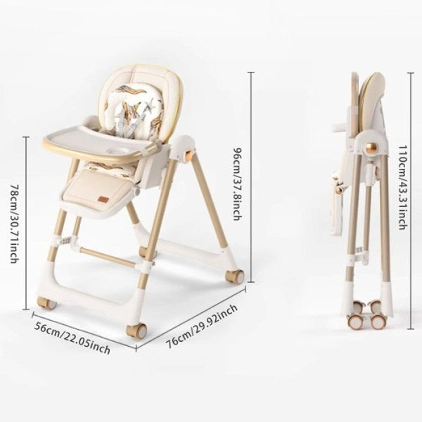 Фото - Стульчик для кормления трансформер Kidilo Baby Chair Z901 Beige (11-3)
