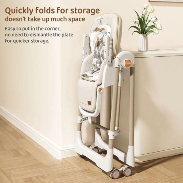 Фото - Стульчик для кормления трансформер Kidilo Baby Chair Z901 Beige (11-3)