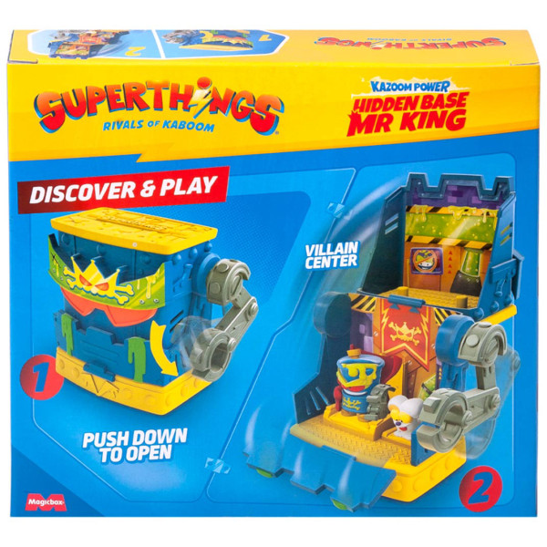 Фото - Коллекционные фигурки набор SuperThings серии Kazoom Power - СКРЫТАЯ БАЗА МИСТЕРА КИНГА (PSTSP112IN240)