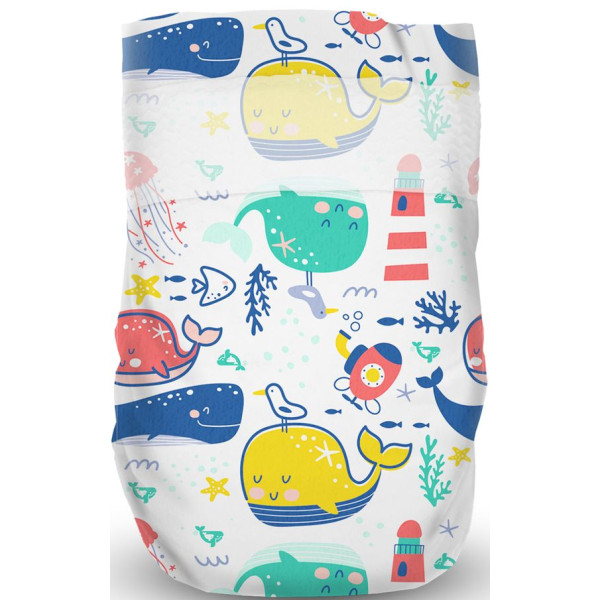 Фото - Одноразовые подгузники Offspring размер L 9-13 кг, 36 шт. Киты (DP-OI-FAT-L36P-WTW)