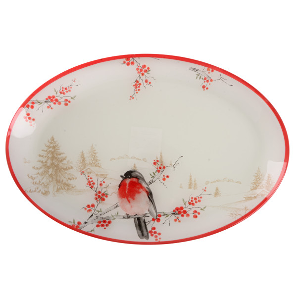 Фото - Блюдо Viva NY WINTER BIRD 30х20 см (S441012A-1)