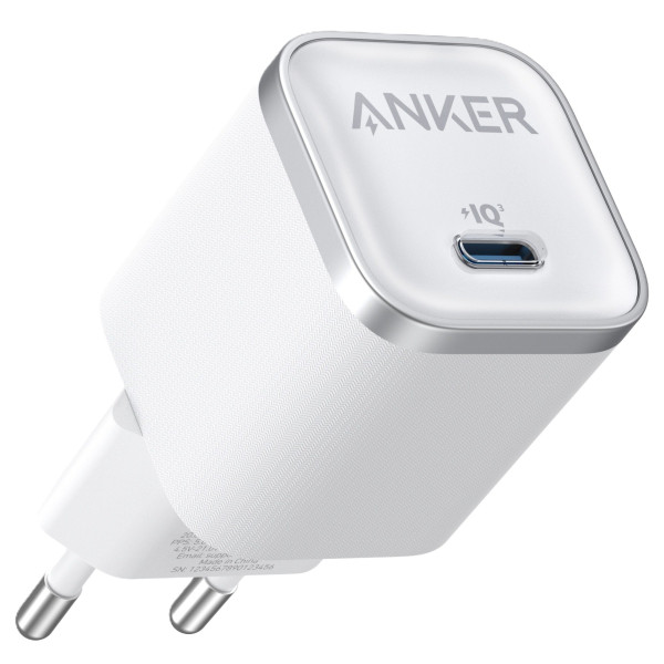 Фото - Сетевое зарядное устройство Anker Nano Charger 45W USB-C White (A2692L21)