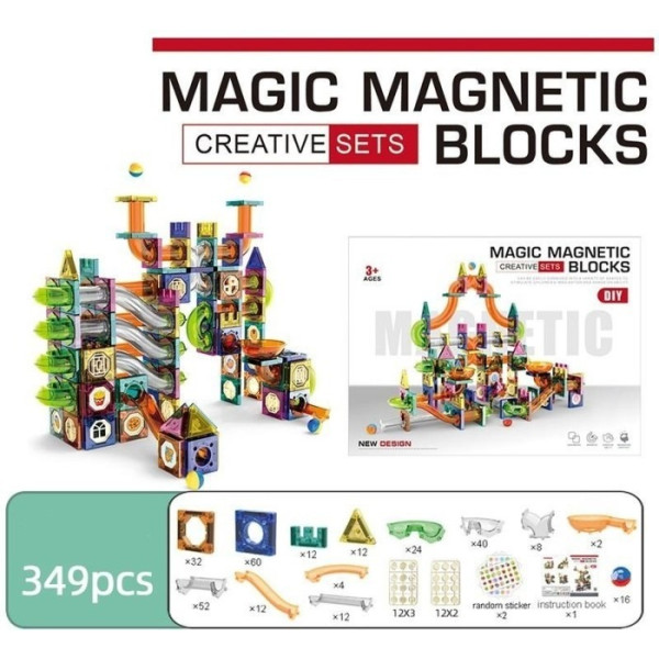Фото - Магнитный конструктор MAGNETIC TOYS 349 деталей (8532-349)