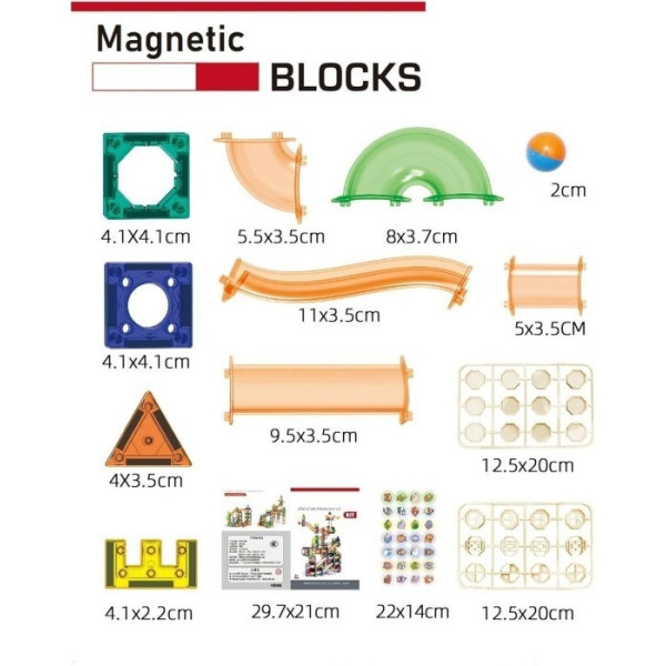Фото - Магнитный конструктор MAGNETIC TOYS 349 деталей (8532-349)