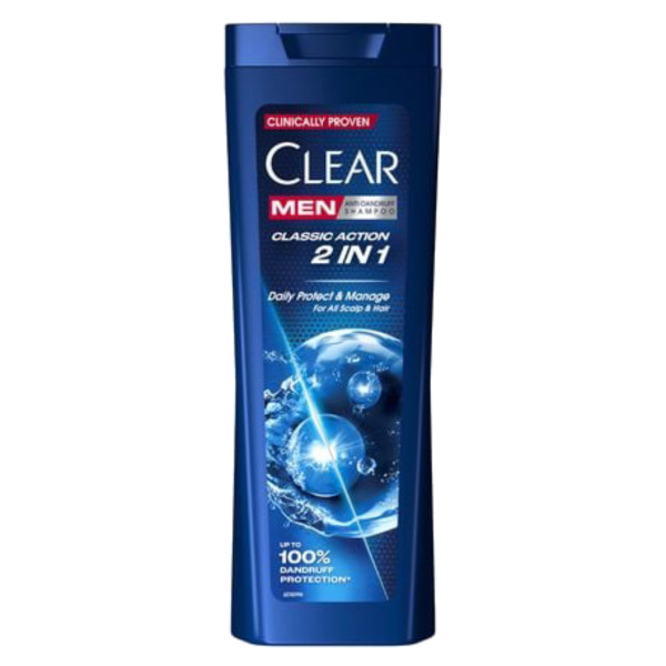 Фото - Шампунь мужской CLEAR Classic Action 2 in 1, 360 мл Фото - Шампунь мужской CLEAR Classic Action 2 in 1, 360 мл