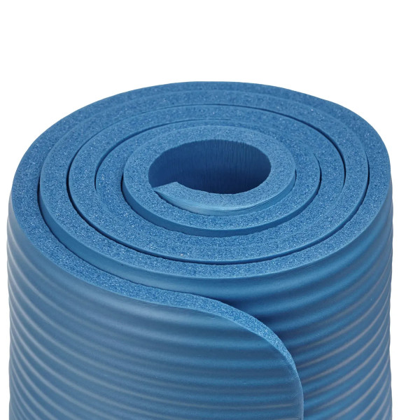 Фото - Коврик для йоги и фитнеса TECOFIT NBR 183x61x1 см Blue +чехол-сумка в подарок (TOP20106462/1)