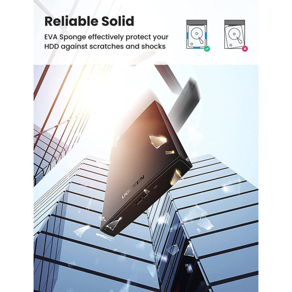 Фото - Внешний карман UGREEN CM237 USB 3.0 2.5Inch Hard Drive Box Black (60353)