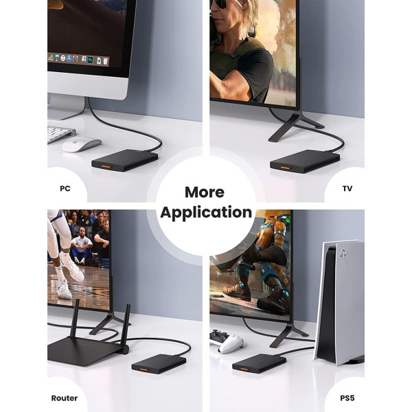 Фото - Внешний карман UGREEN CM237 USB 3.0 2.5Inch Hard Drive Box Black (60353)