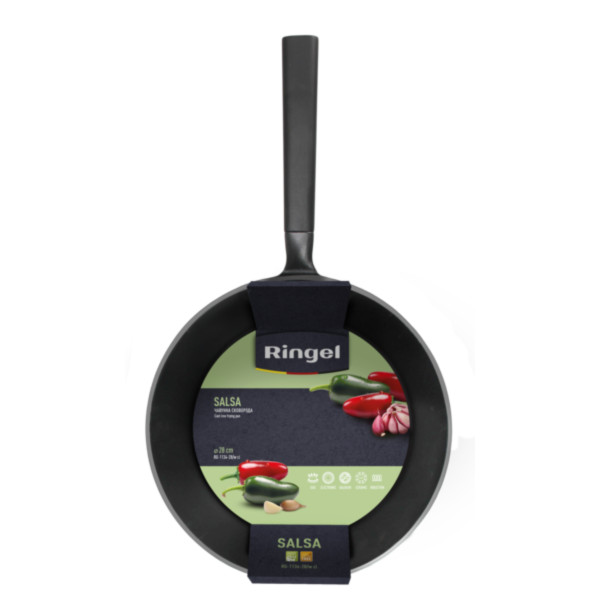 Фото - Сковорода ВОК Ringel Salsa WOK 28 см (RG-1134-28/w ci)