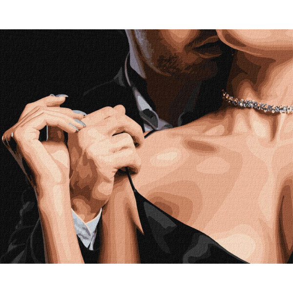 Фото - Картина по номерам Ideyka Нежное прикосновение 40х50 см (KHO8410) Фото - Картина по номерам Ideyka Нежное прикосновение 40х50 см (KHO8410)