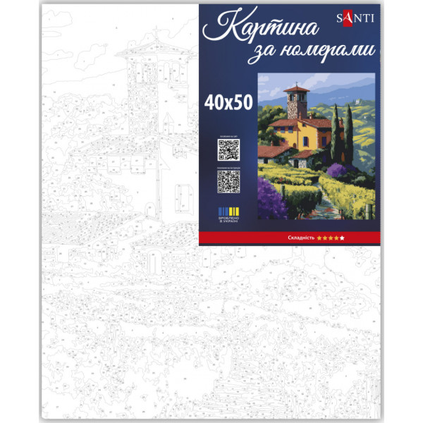 Фото - Картина по номерам Santi Тоскана 40х50 см (955749)