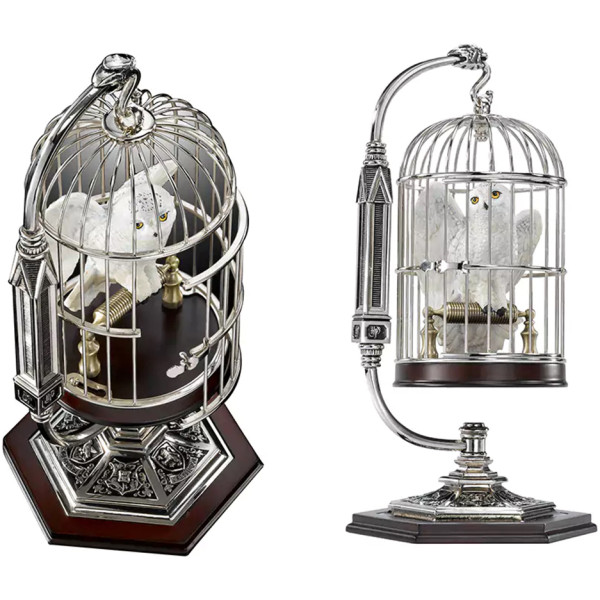 Фото - Коллекционная фигурка Noble Collection HARRY POTTER Miniature Hedwig and Cage (NN7098)