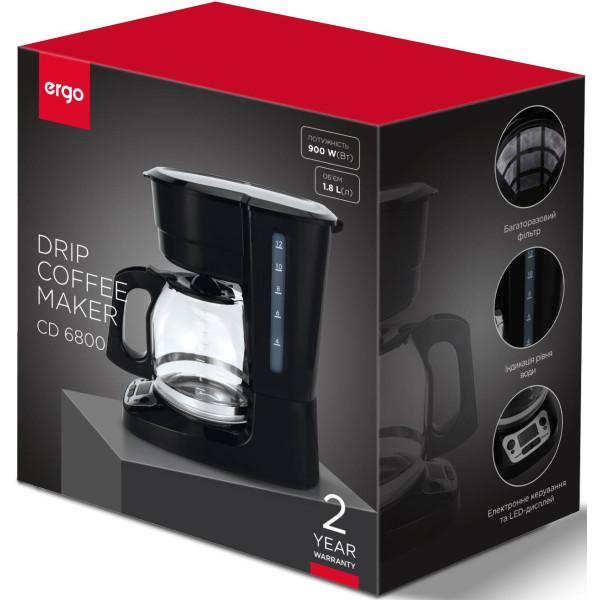 Фото - Кофеварка капельная Ergo CD 6800
