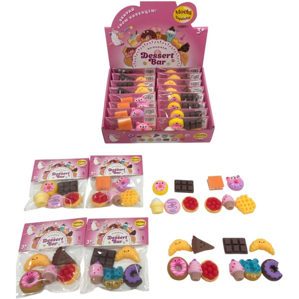 Фото - Стретч-антистресс Monster Gum mochi squishy Десерт бар в ассортименте (T25004)