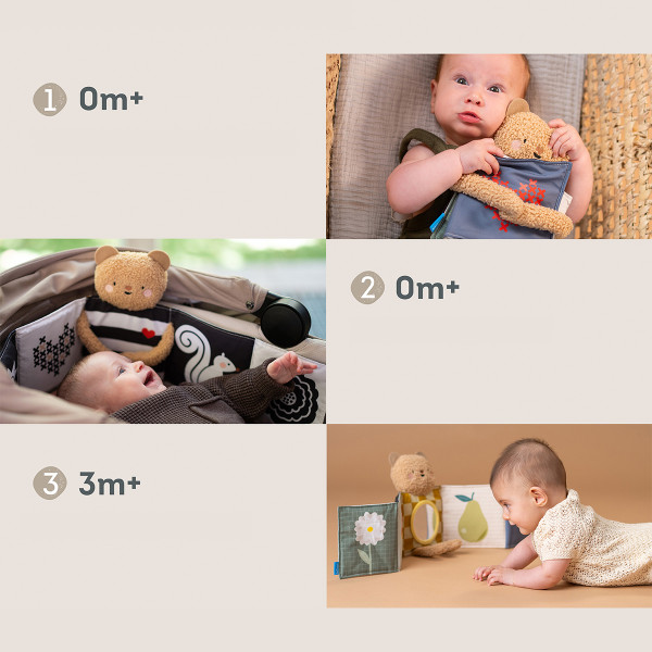 Фото - Книжка-игрушка Taf Toys 2в1 – ОБЪЯТИЯ МЕДВЕЖОНКА (13795)