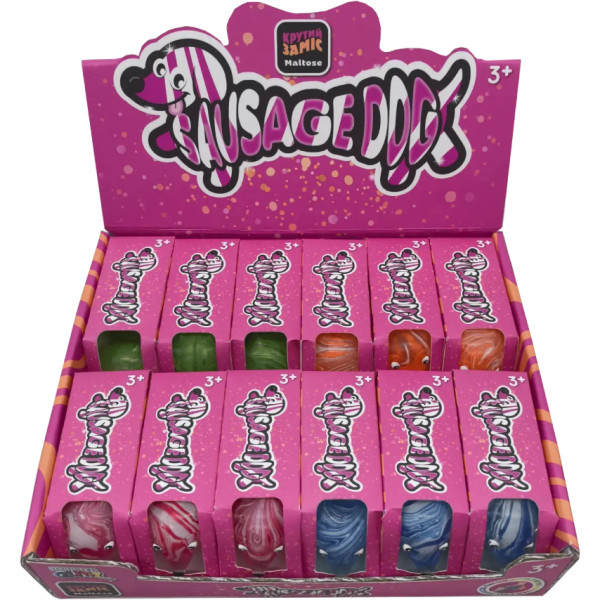 Фото - Антистресс игрушка Monster Gum Крутой замес - Marble Sausage Dog в ассортименте (38979) Фото - Антистресс игрушка Monster Gum Крутой замес - Marble Sausage Dog в ассортименте (38979)