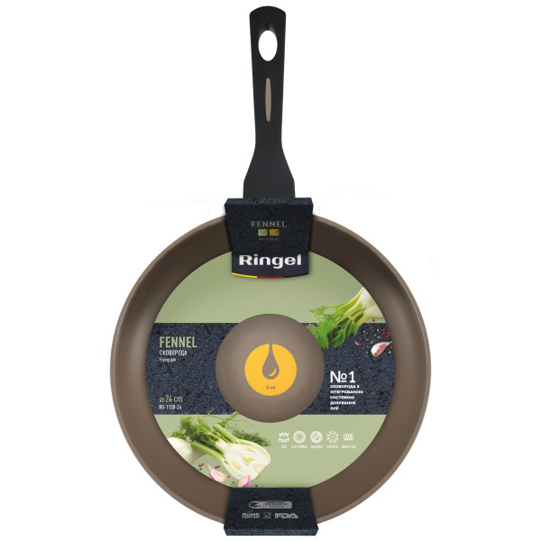 Фото - Сковорода универсальная Ringel Fennel 24 см (RG-1138-24)