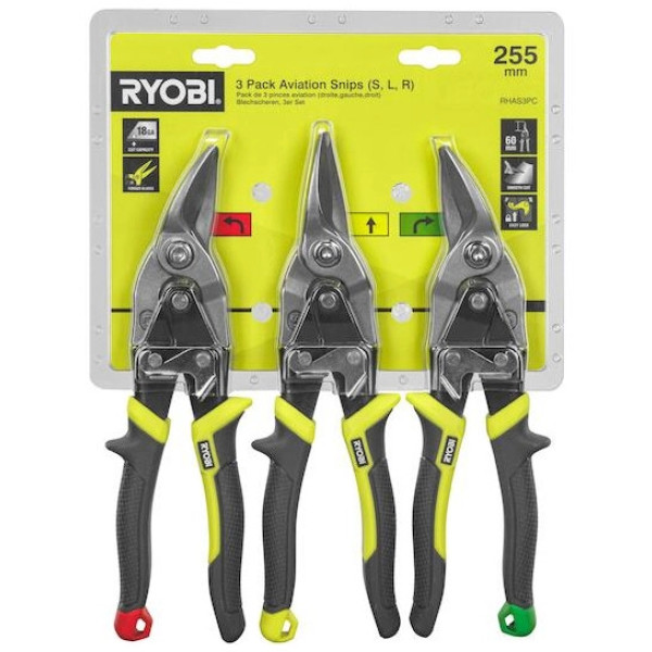 Фото - Ножницы по металлу Milwaukee RYOBI 3 шт. (5132006054)