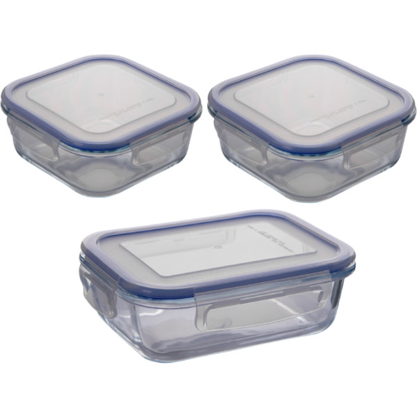 Фото - Набор емкостей для хранения Ecomo NOVA BOX 510 мл +800 мл+1410 мл (FC-T3-LL)