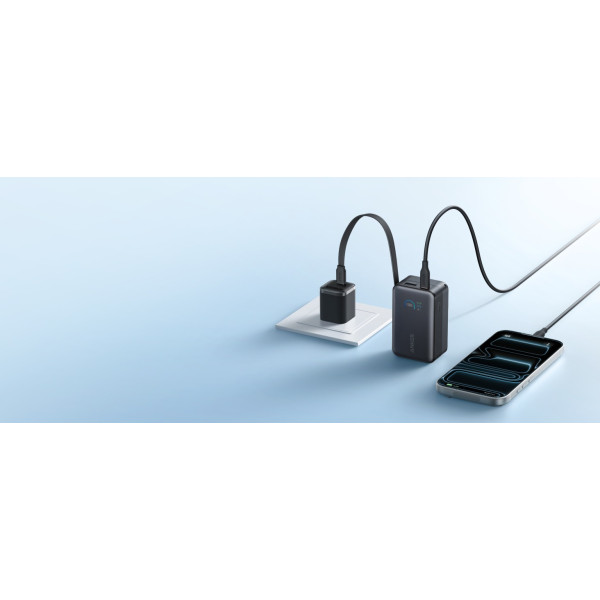Фото - Батарея мобильная Anker Nano - 10000 mAh 45W Built-In USB-C Cable Black (A1638H11)