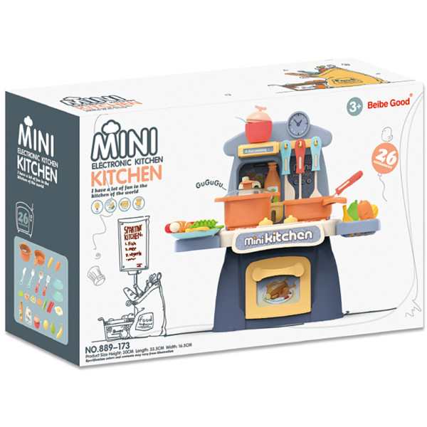 Фото - Сюжетно-ролевая игра. Кухня BebiGood со светом и звуком (889-173)