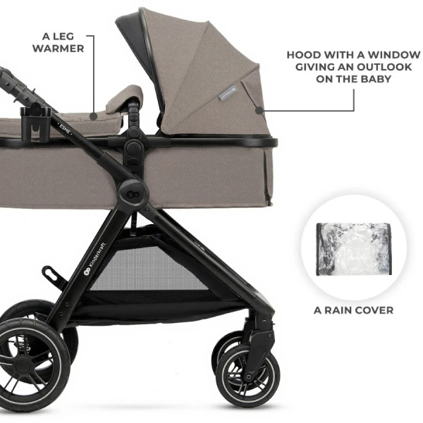 Фото - Коляска универсальная 3 в 1 Kinderkraft Esme Pro Sand Beige (KSESME00BEG300N)