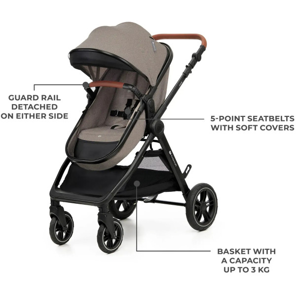 Фото - Коляска универсальная 3 в 1 Kinderkraft Esme Pro Sand Beige (KSESME00BEG300N)