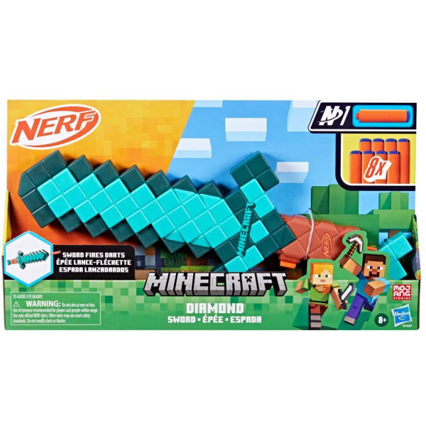 Фото - Бластер многозарядный Hasbro Nerf Minecraft Sword (G1437)