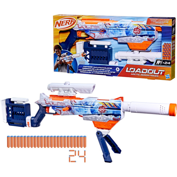 Фото - Бластер многозарядный Hasbro Nerf Loadout Arctic Zerostriker (G1763)