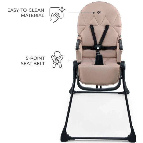 Фото - Стульчик для кормления классический Kinderkraft Binci Beige (KHBINC00BEG0000)