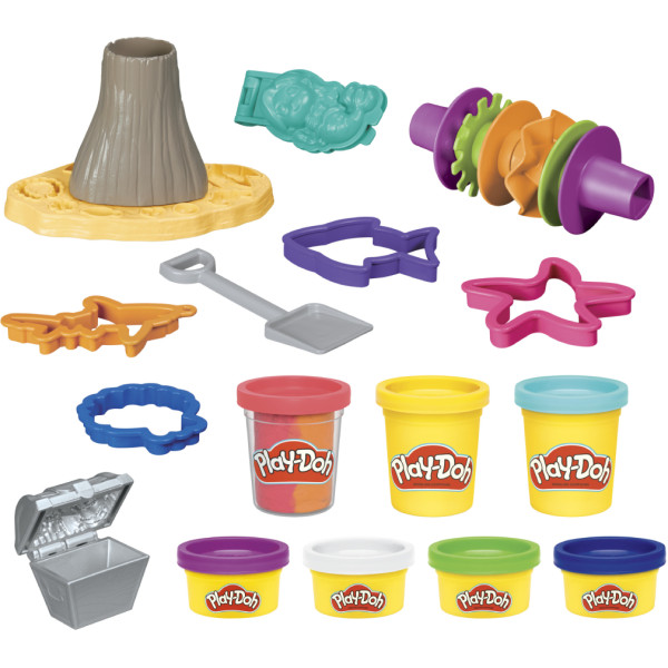 Фото - Наборы для лепки Hasbro Play-Doh Вулканическое приключение с сокровищами (F8789)